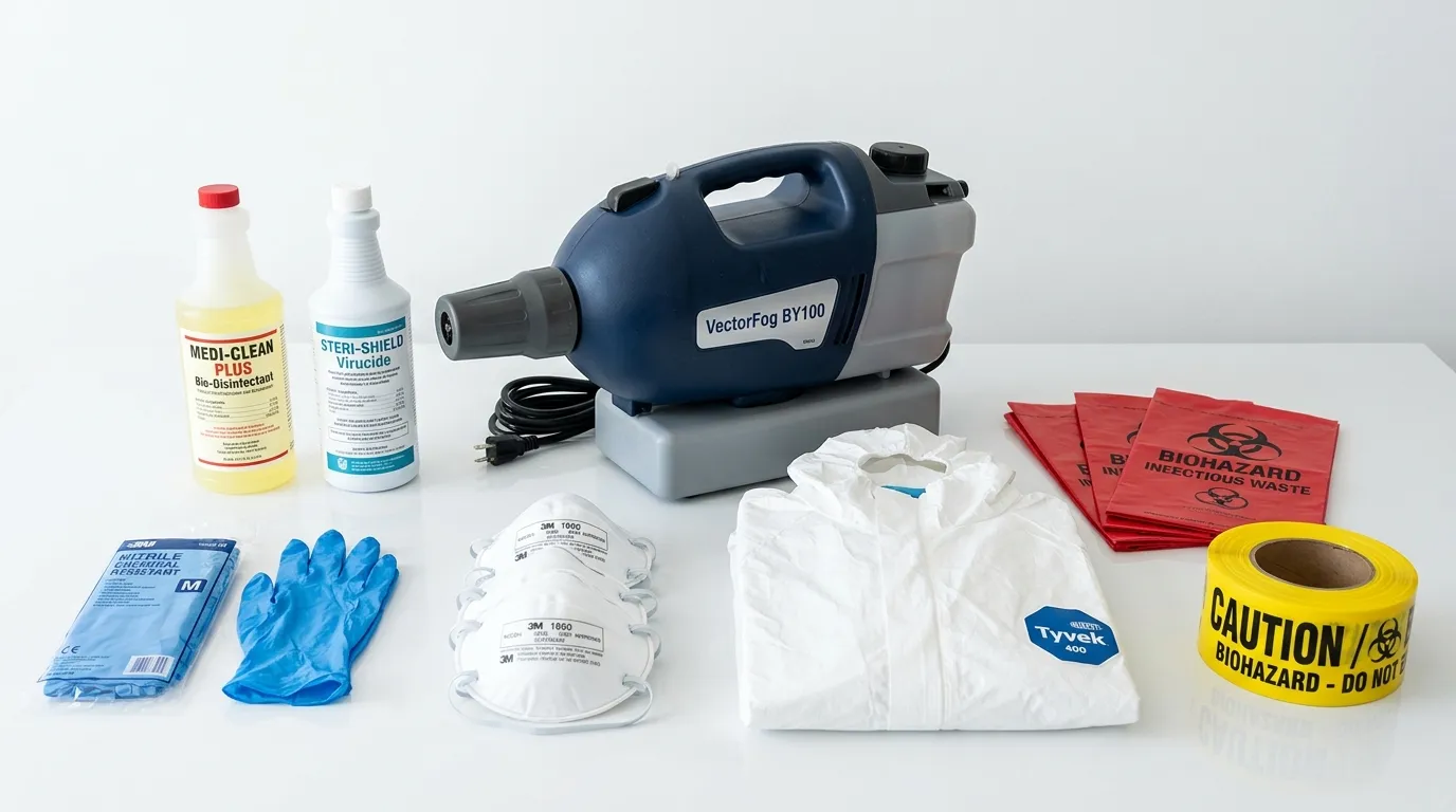 Professional biohazard remediation crew working in New Milford